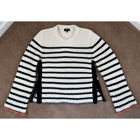 ME+EM MERINO CASHMERE BRETON STRIPE SWEATER SIZE MEDIUM RARE - Picture 7 of 15